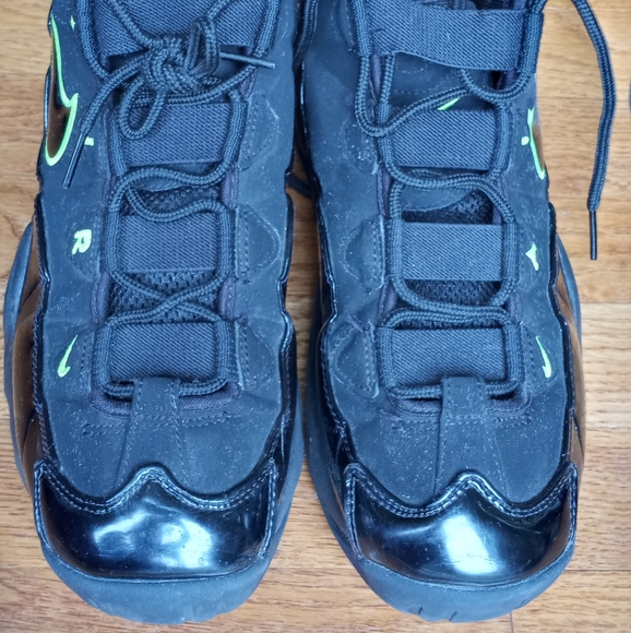 SOLD****Nike Air Up Tempo Neon Lime Green and Black Men's Size 9 - Picture 3 of 12